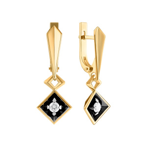 Серьги из золота Premium