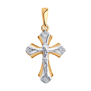 Крест из золота с бриллиантами