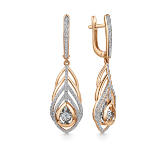 Серьги из золота с бриллиантами