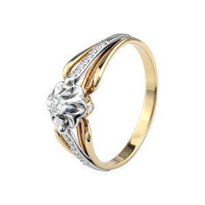 Кольцо из золота с бриллиантами