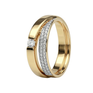 Кольцо из золота с бриллиантами