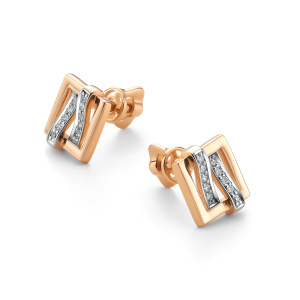 Серьги из золота с бриллиантами