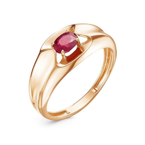 Кольцо из золота с цветными драгоценными вставками