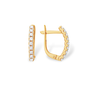 Серьги из золота с бриллиантами