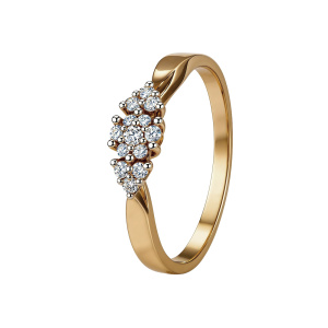 Кольцо из золота с бриллиантами