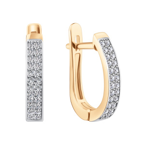 Серьги из золота с бриллиантами