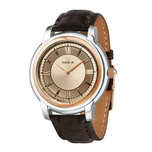 Часы из серебра с золотом