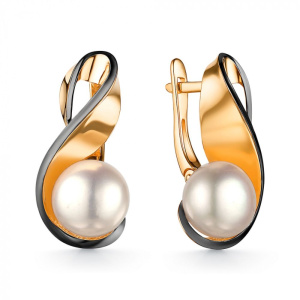 Серьги из золота с полудрагоценными вставками