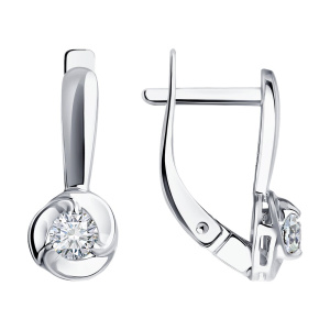 Серьги из золота с бриллиантами