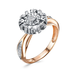 Кольцо из золота с бриллиантами