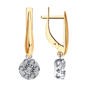 Серьги из золота с бриллиантами