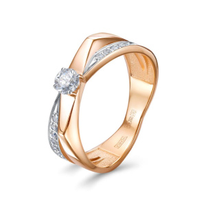 Кольцо из золота с бриллиантами