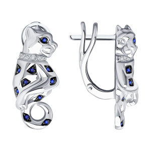 Серьги из золота с бриллиантами