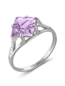 Кольцо из серебра с полудрагоценными вставками