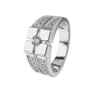 Печатка из золота с драгоценными вставками