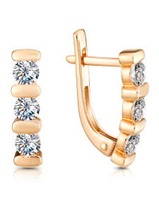 Серьги из золочённого серебра