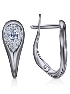 Серьги из белого золота