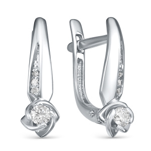 Серьги из золота с бриллиантами