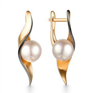 Серьги из золота с полудрагоценными вставками