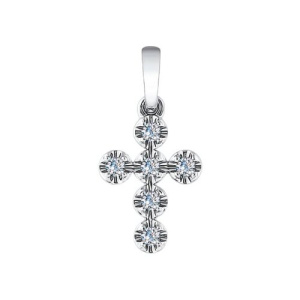 Крест из золота с бриллиантами