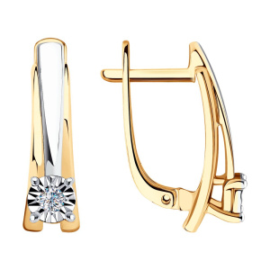 Серьги из золота с бриллиантами