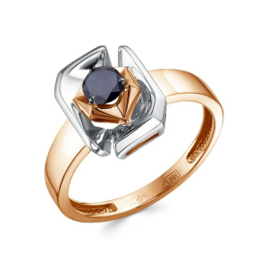 Кольцо из золота с цветными драгоценными вставками