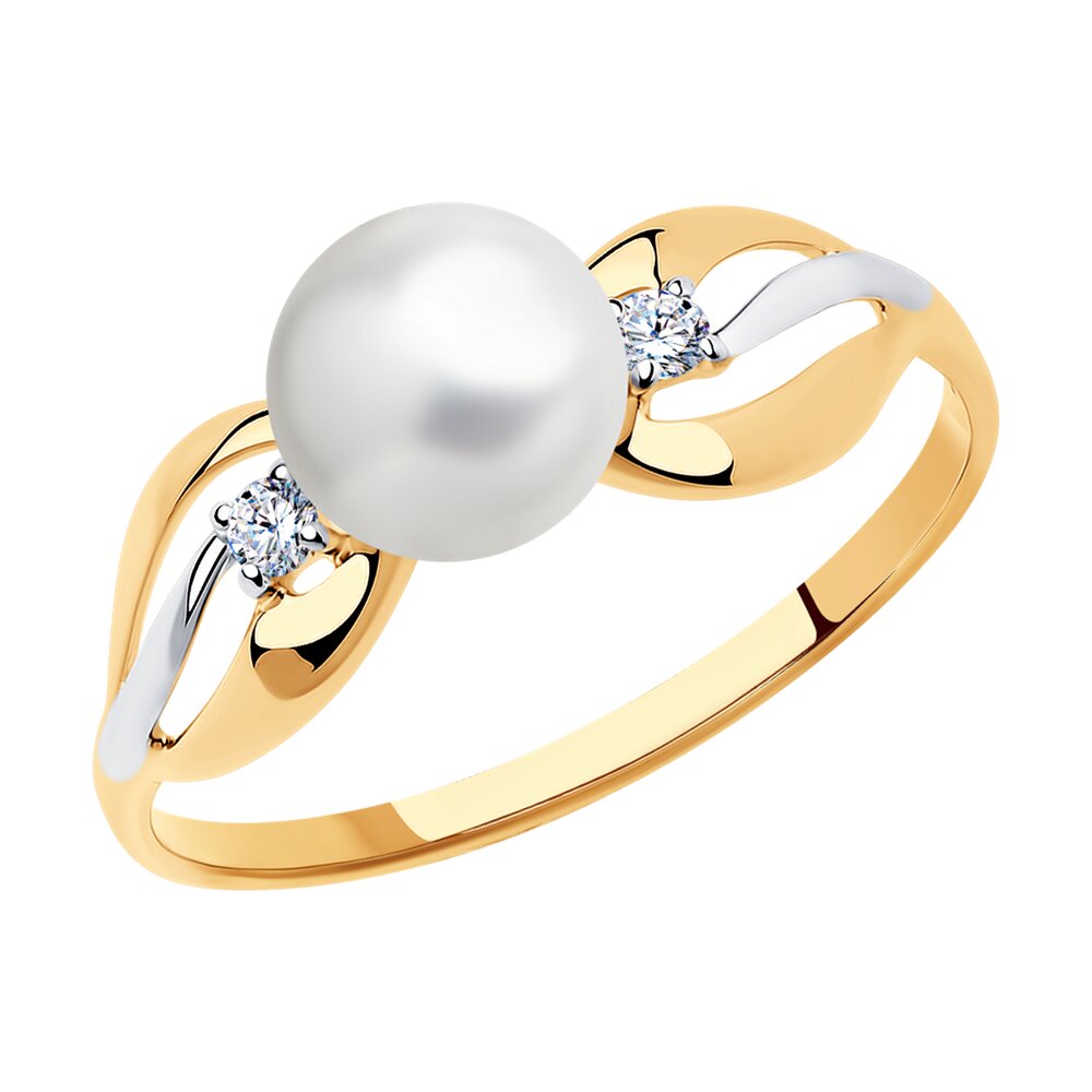 Кольцо из золота с полудрагоценными вставками