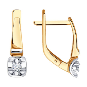 Серьги из золота с бриллиантами