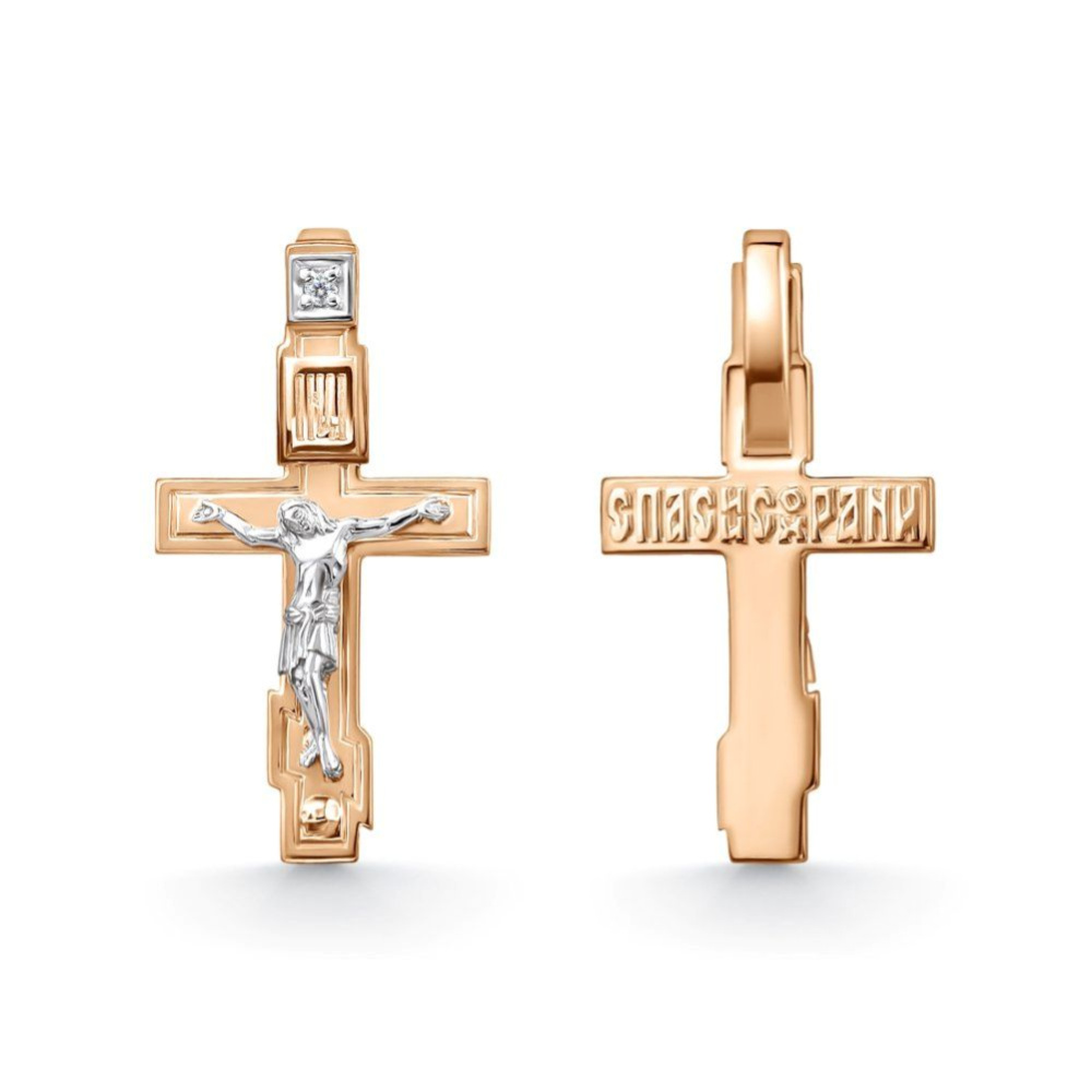Крест из золота с бриллиантами
