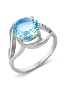 Кольцо из серебра с полудрагоценными вставками