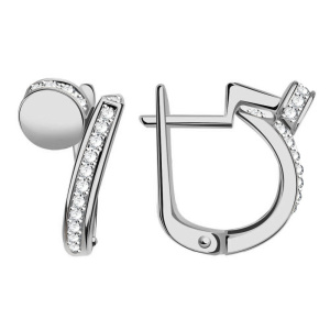 Серьги из белого золота