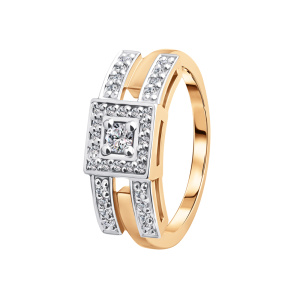 Кольцо из золота с бриллиантами