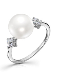 Кольцо из серебра с полудрагоценными вставками