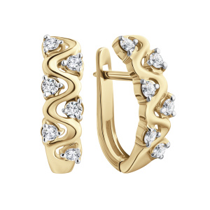 Серьги из золота с бриллиантами