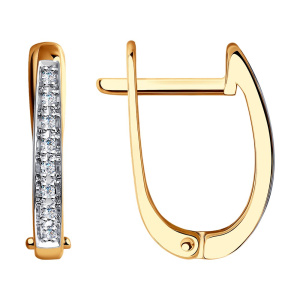 Серьги из золота с бриллиантами