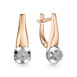 Серьги из золота с бриллиантами