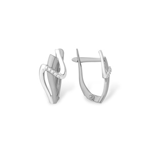 Серьги из белого золота