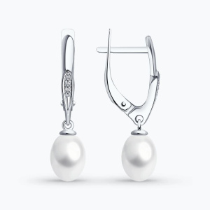 Серьги из золота с полудрагоценными вставками