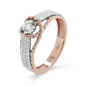 Кольцо из золота с бриллиантами