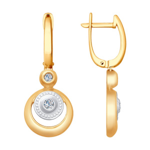 Серьги из золота с бриллиантами