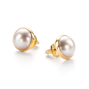 Серьги из золота с полудрагоценными вставками