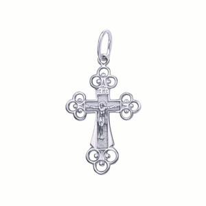 Крест из белого золота