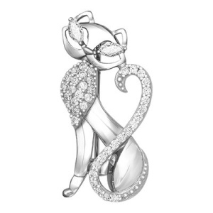 Брошь из серебра