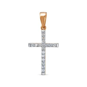 Крест из золота с бриллиантами