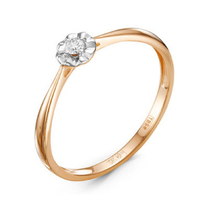 Кольцо из золота с бриллиантами