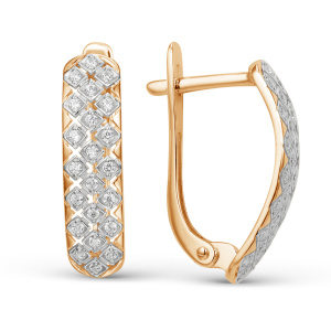 Серьги из белого золота