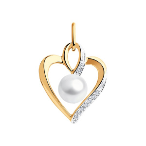 Подвеска из золота с полудрагоценными вставками