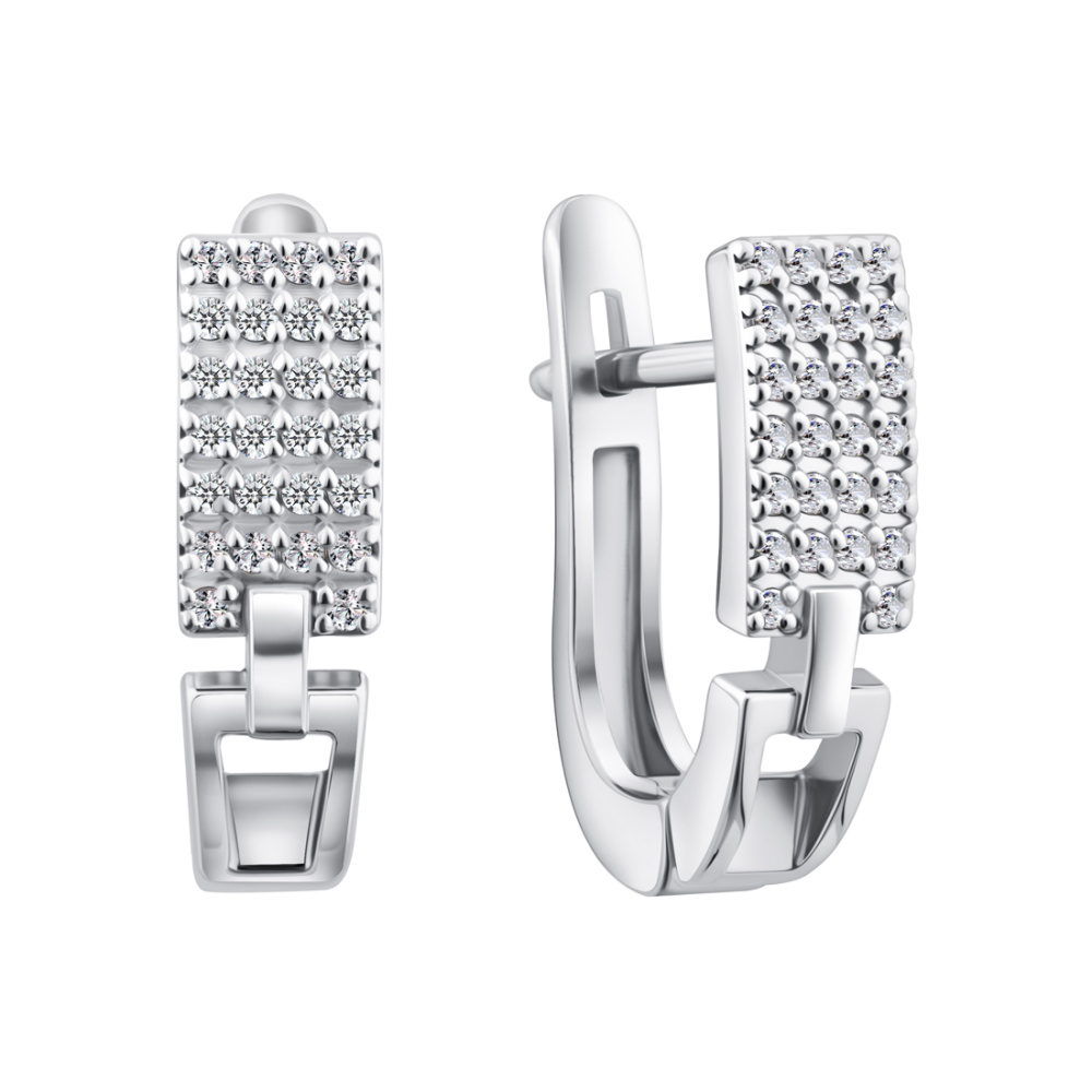 Серьги из золота с бриллиантами