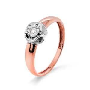 Кольцо из золота с бриллиантами