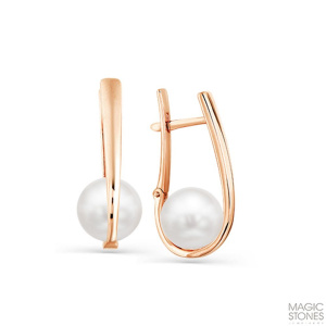 Серьги из золота с полудрагоценными вставками